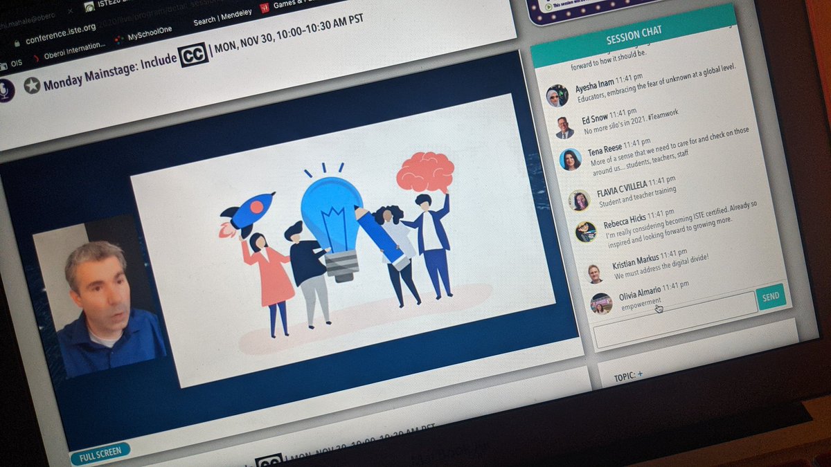 "Disruption sets conditions for Innovation." <a href="/rec54/">rec54</a> 
@iste @isteconnects #iste2020 #iste20LIVE with <a href="/ReemaGonsalves/">Reema Gonsalves</a> <a href="/SarahF8432/">Sarah Fernandes</a> <a href="/IamCharmiShah/">Charmi Shah</a> <a href="/Farah_M/">Farah Misquitta</a> @MrSidney_EdTech <a href="/pradeeshvm/">Pradeesh V</a>