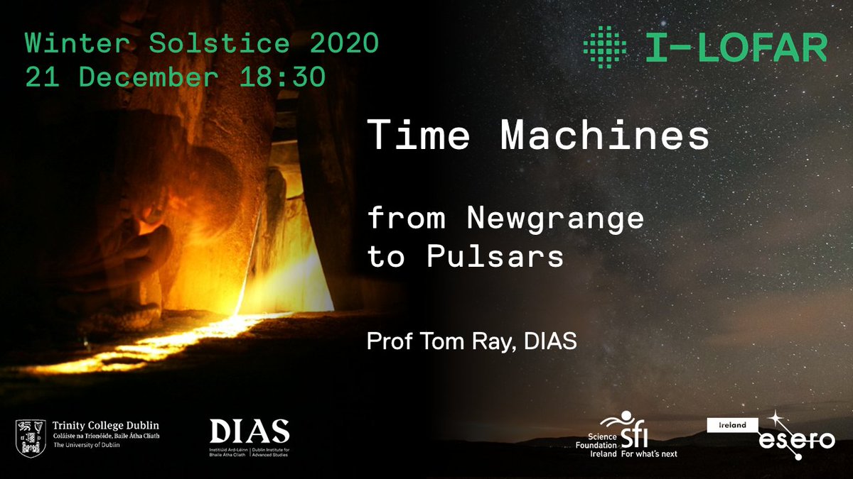We're delighted to have a very special guest speaker for our #WinterSolstice event; Prof Tom Ray <a href="/DIASAstronomy/">DIAS Astronomy & Astrophysics</a> will be chatting all things time... from Newgrange to Pulsars &amp; everything in between!

Online, tickets are FREE register now!🤩#Space #History  eventbrite.ie/e/winter-solst…