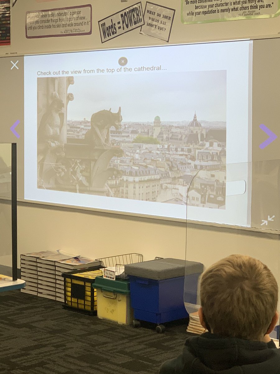Haweselementary's tweet photo. I just learned something new in this 5th grade class! Did you know that a gargoyle is like a rain gutter and if water does not run through it, it is called a grotesque! #learnerforever #howdidimissthis #behawesome #hawesnation https://t.co/Llkm6scJuv