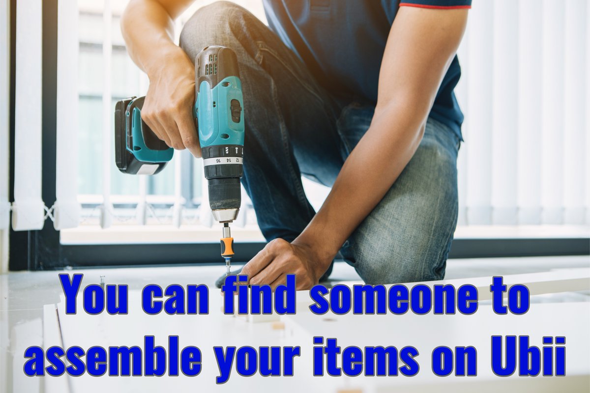 LuluiLiCoffey's tweet image. RT  RT  Pro Shout-out: You can now find item assembly services on Ubii! #assemblyservices #furniture #tvmounting #handyman #furnitureassembly #…