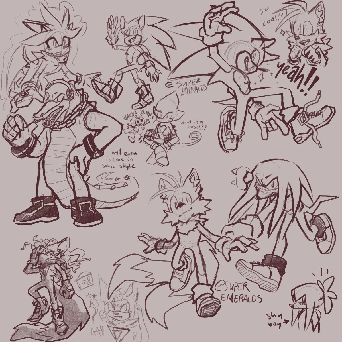 superemeralds's tweet photo. a whole lot of sonic doodles from the stream earlier :) thank you for spending some time with me https://t.co/BvzvFOhNx5