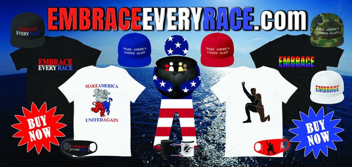 EMBRACEEVERYRAC's tweet photo. Please log on to https://t.co/AU4e2sZpWc and buy our unique apparel. Let EVERYONE know that you believe in LOVING EVERYONE regardless of race, color, religion, sexual preference, &amp; / or political beliefs! https://t.co/L2svpPXNmb