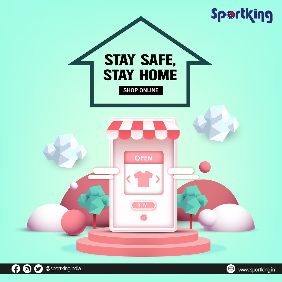Sportkingindia's tweet photo. Shop online from the comfort and safety of your home!
Grab Amazing deals and Cashback on Sportking's Exclusive Online Store
Shop now at https://t.co/3BHIH28zZs
#StaySafeWithSportking #sportkingindia #shoponline #freeshipping https://t.co/JJVVRNxFxn
