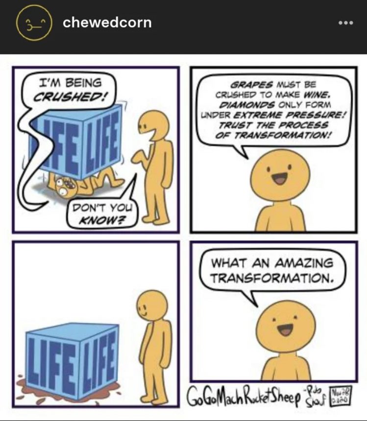 ThanksCancer's tweet photo. How I feel about being called brave or inspirational 👇👇 https://t.co/HIzwVcBmbz