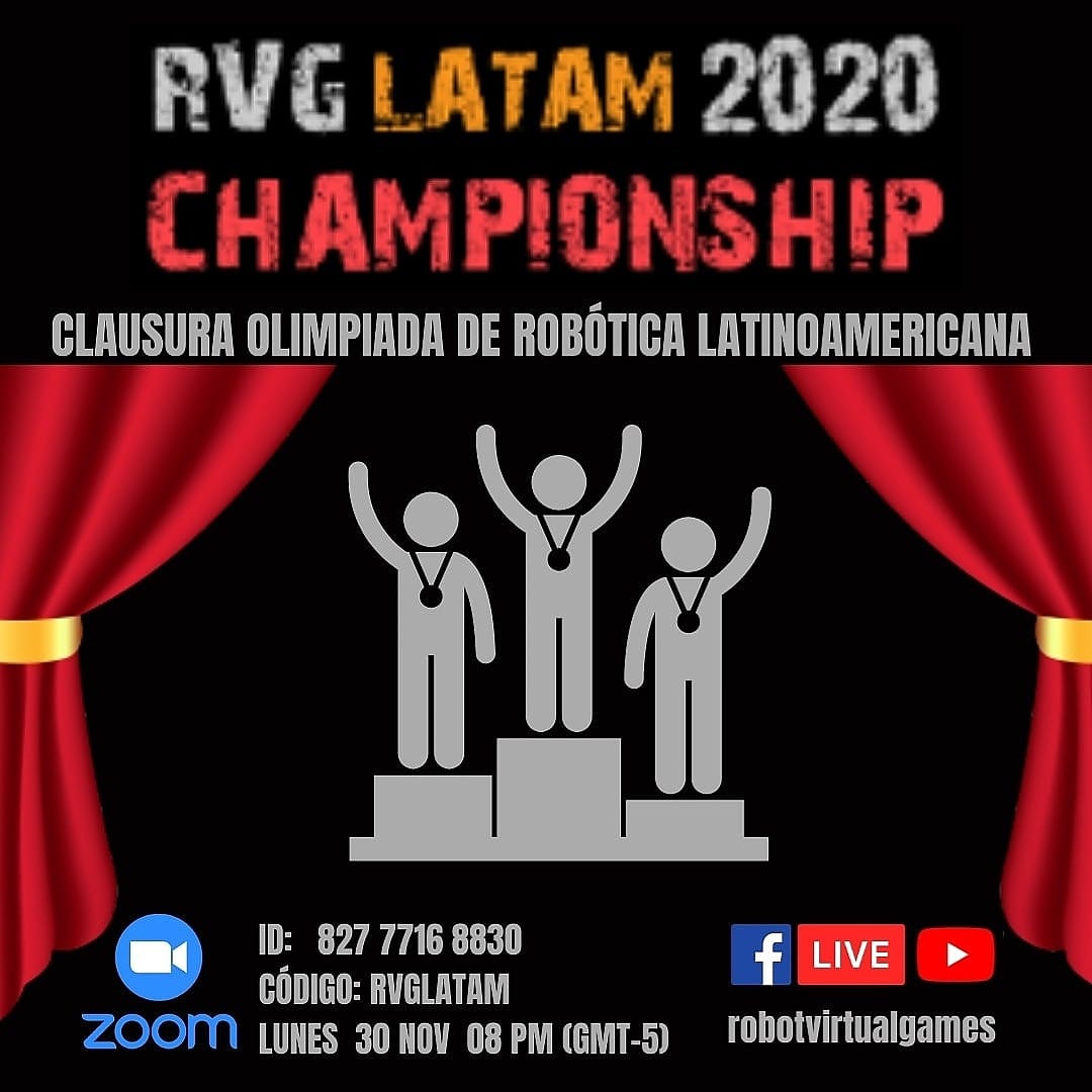 RobotVirtualgam's tweet image. Hola! 😀 Te invitamos a la clausura  de la olimpiada que estaremos transmitiendo en vivo por  RobotVirtualGames
habrá muchas sorpresas.
@BoeingSpace @PADForg @Dell
@stemdotorg @MiCulturaPma
@MeducaPma @PrimeraDamaPma
@SERTVPANAMA @Cobrepanama
@Ford_CA
@Cobre_Panama