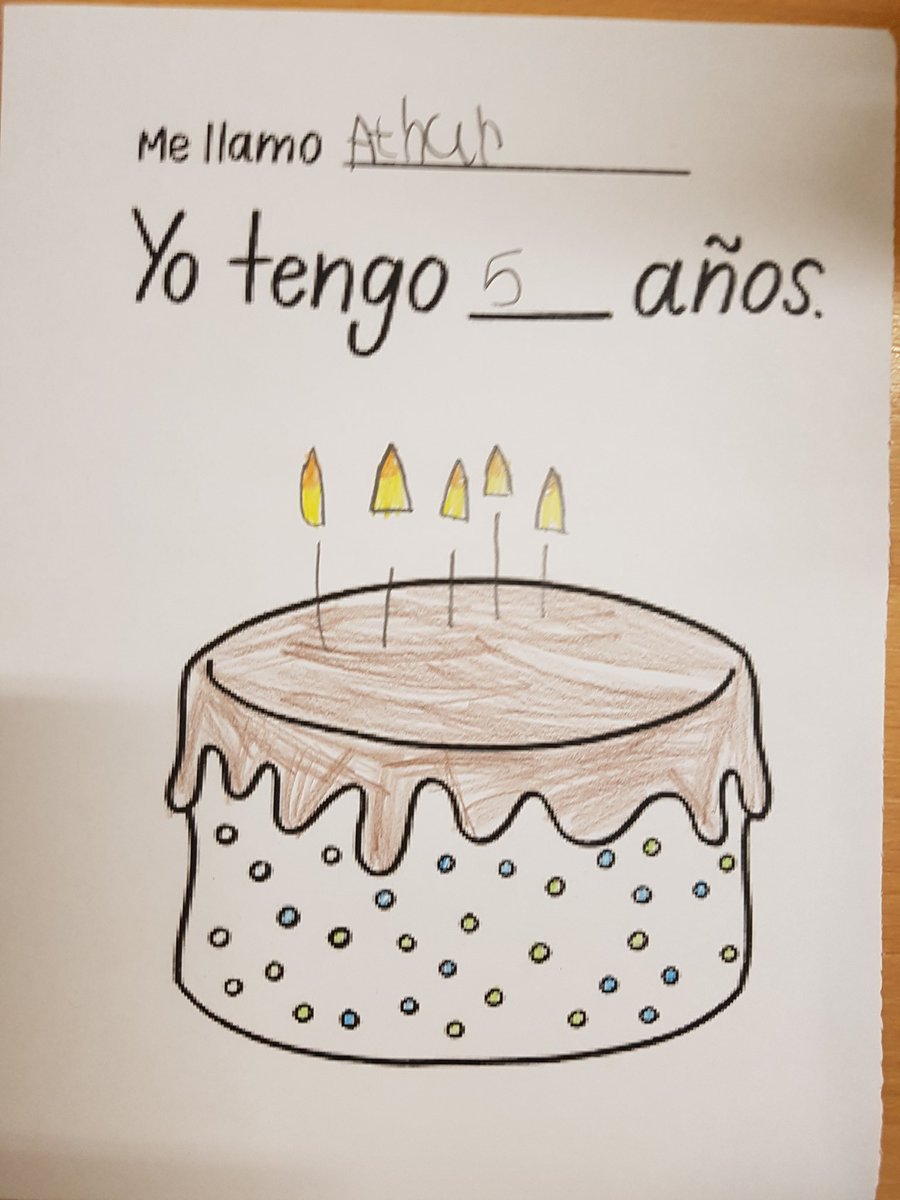MrsRibeiro2's tweet photo. In Spanish, year 1 learnt to count to 10 and to say their age. #langagues @Centralprimary @MissTurner2019 @MissCWhite1 https://t.co/1w5LSxIUVS