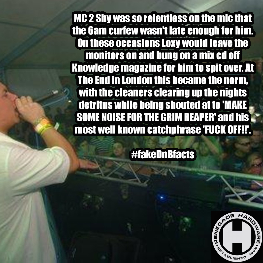 fakeDnBfacts's tweet photo. #dnb #drumandbass #wontfindthatongoogle #facts #fakenews  #2shy #loxy #renegadehardware https://t.co/5eSrCvsY5s