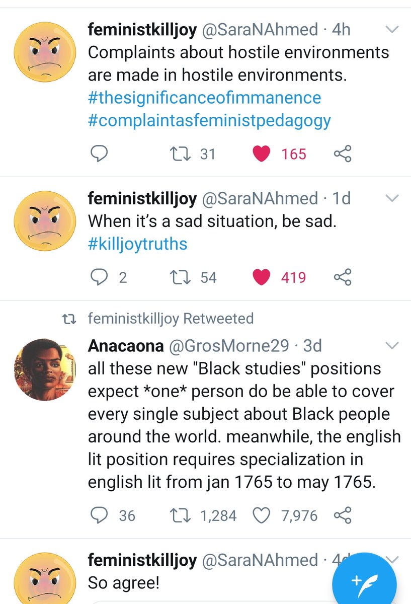 JenniferScuro's tweet photo. @zaranosaur @SaraNAhmed giving language to this #killjoytruths ♡ https://t.co/F64dBqry12