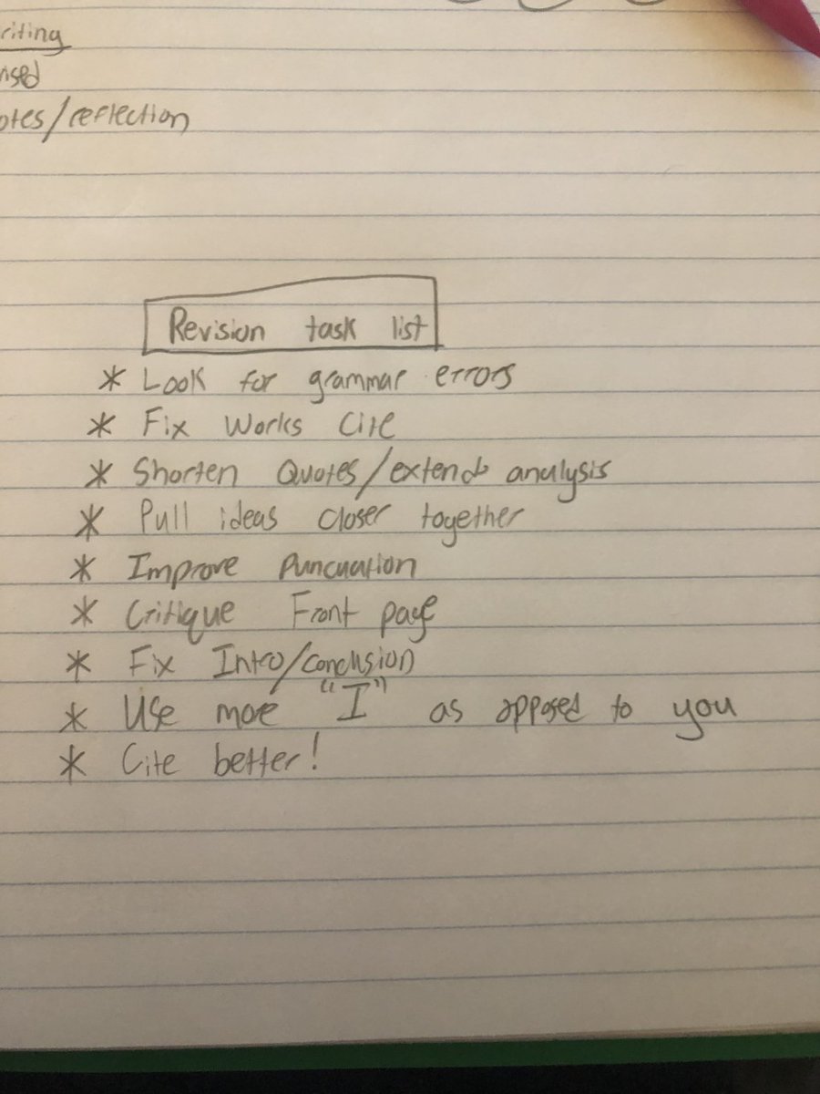 DeclanCoyle12's tweet photo. #classnotesmu #engl110mu 

I plan on starting at the Intro/Conclusion section of my work https://t.co/jErrauXHOm