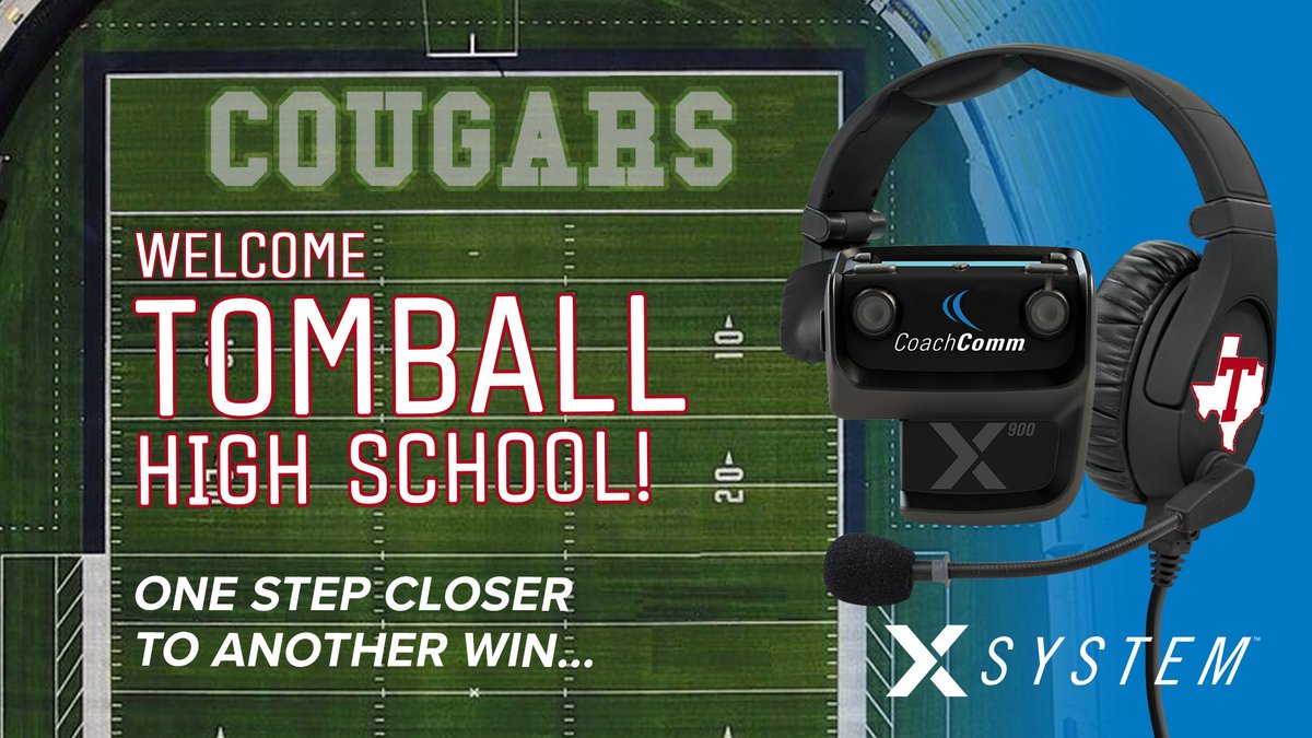 CoachComm's tweet photo. We'd like to welcome HC @TB_KFLAN and @FootballTomball to the CoachComm family!
Thank you for letting us come alongside to be a part of your team!
#OneStepCloserToAWin
#WinningSolutions
#ForOurCustomers https://t.co/WhOSESjBBq