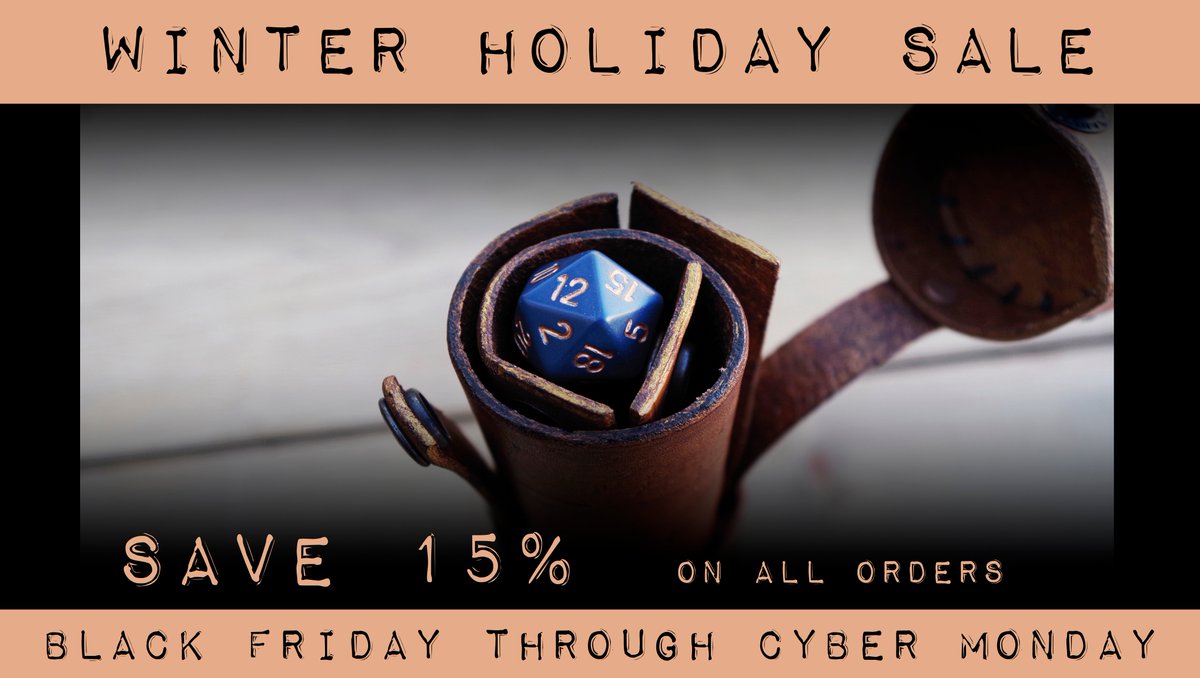 MerchantGreen's tweet image. LAST DAY OF THE SALE!

Did you know our 4x7" Capped Dice Tray holds a full standard seven set of dice?  With room for a small mini as well!

Save 15% off of everything in the store!