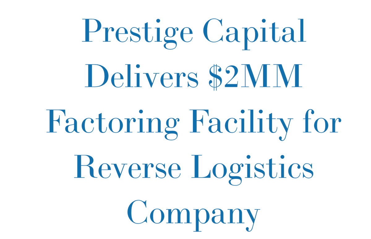 Prestige_cap's tweet photo. “Prestige is pleased to provide flexible financing to companies that were impacted by the pandemic. Our accounts receivable financing enables businesses to access capital when they need it....” #factoring #accountsreceivable #financing 

https://t.co/N0BZYT9IwT https://t.co/RqZyRUO0SN