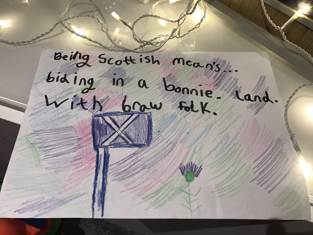Happy St Andrew's Day 💙 I feel so lucky to live in Scotland, for many reasons, but especially for the #Hope I truly feel it offers my children for their futures. My wee girl summed that up tonight better than anyone I know could... #HappyStAndrewsDay #Hope #ScotsLanguageforAll