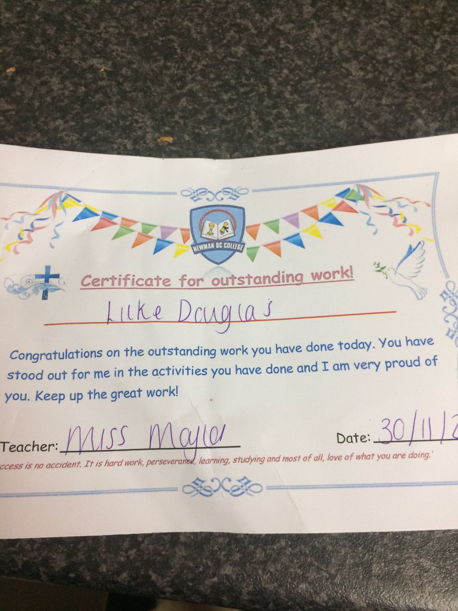 So proud of my boy thank you <a href="/MissMajid_RE/">Miss Majid</a> <a href="/newman/">Philip</a> @MrMatherSci