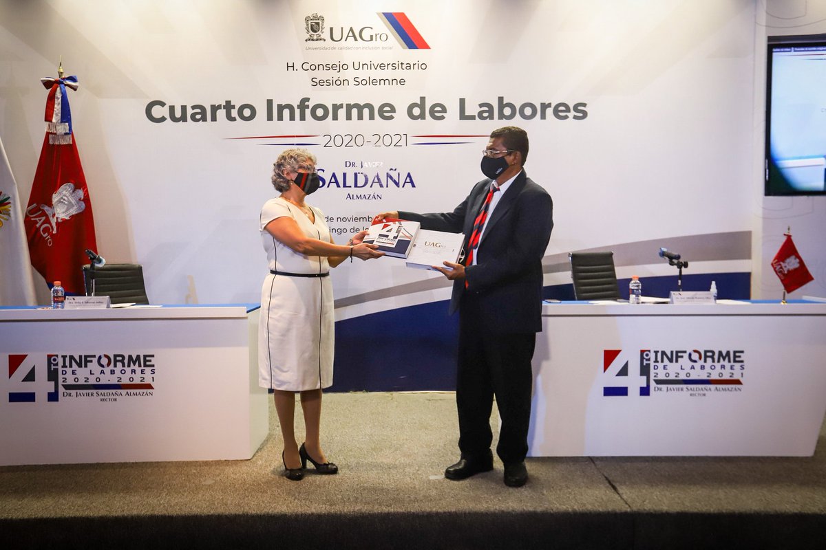JavSaldana's tweet photo. Así también, el H. Consejo Universitario aprobó por unanimidad designar como Secretaria de Actas a la Dra. Delia Albarrán Millán, quien hará llegar el #4InformeJSA en físico y digital, a todas las consejeras y consejeros universitarios, así como a la comunidad universitaria. https://t.co/xpkEDXLfrV