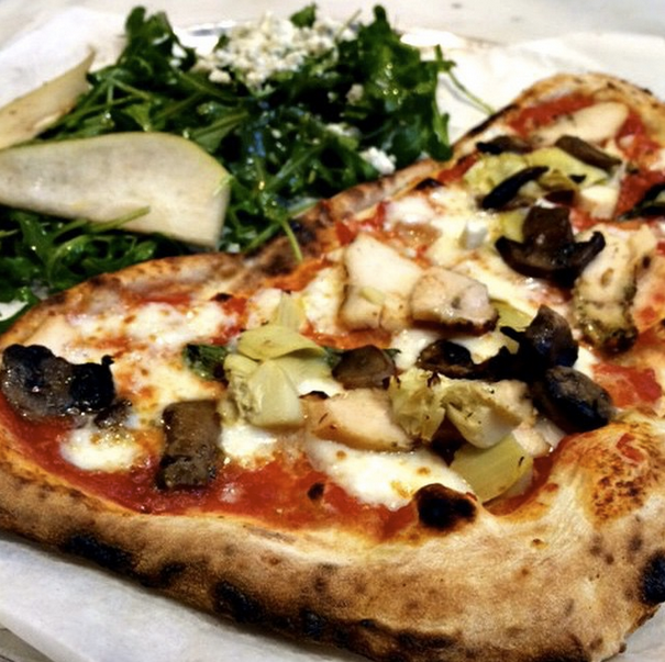 Pizza &amp; Salad are a perfect lunch combo! Grab the 1/2 pizza + 1/2 salad lunch special Monday through Friday from 11am - 2pm at <a href="/pizzaboccalupo/">Pizza Bocca Lupo</a>. #SPSMarket #PizzaBoccaLupo