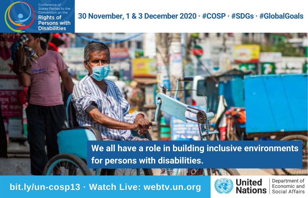 I take this issue of disability inclusion extremely seriously.

Securing equal rights for persons with disabilities is enshrined in the values of the <a href="/UN/">United Nations</a> Charter and a core promise of the #GlobalGoals: to leave no one behind. bit.ly/3mnMFAL