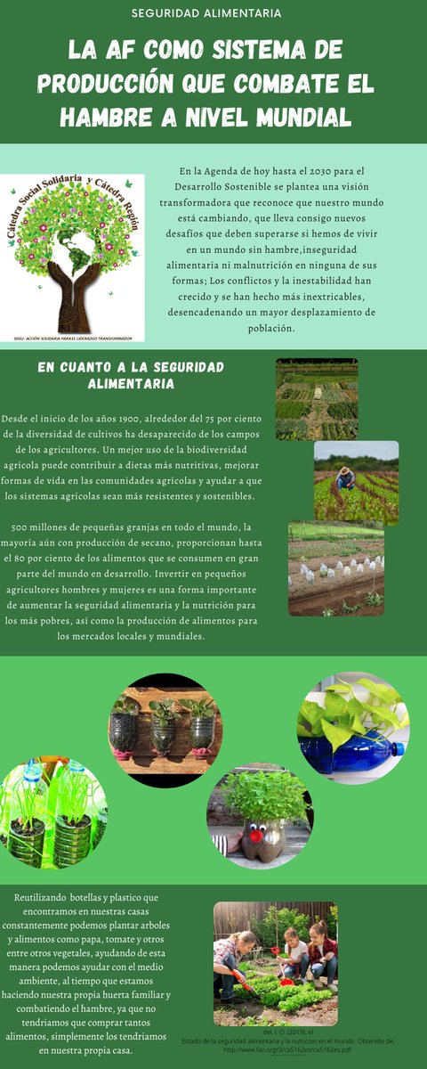 LauraCo82506678's tweet photo. @SISSU_UNAD    Les comparto la siguiente infografía a cercar de la Seguridad alimentaria: la AF como sistema de producción que combate el hambre a nivel mundial. #SERVICIOSOCIALUNADISTAENCASA. https://t.co/0CNotIeDHr