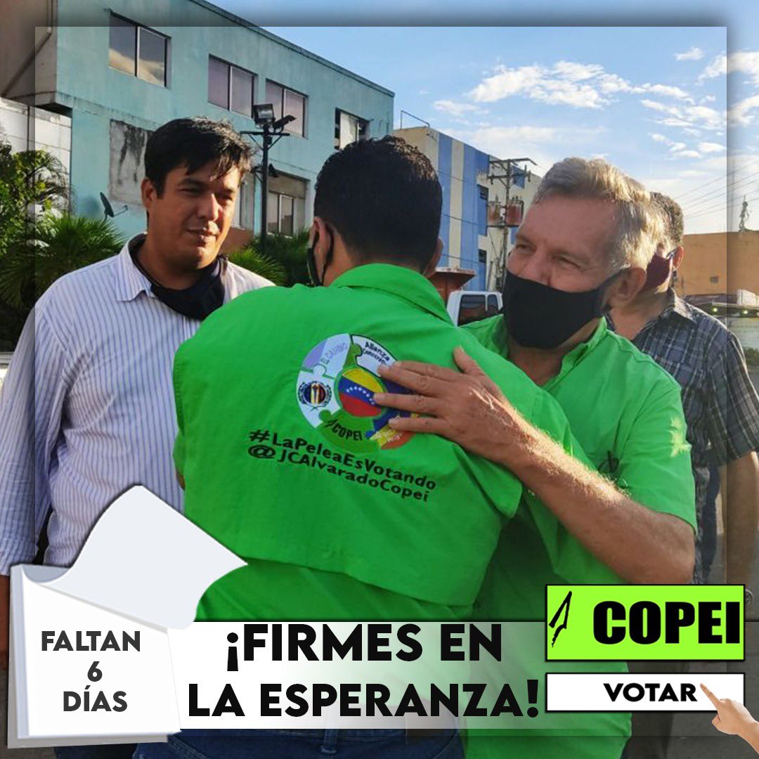 JCAlvaradoVzla's tweet photo. Juntos podemos alcanzar la victoria, porque solo el pueblo salva al pueblo.
Vamos juntos al #ParlamentoNacional    Para que desde allí logremos la reconstrucción de la #Venezuela productiva.
Este #6D #LaPeleaEsVotando https://t.co/CFKoYuBeU5