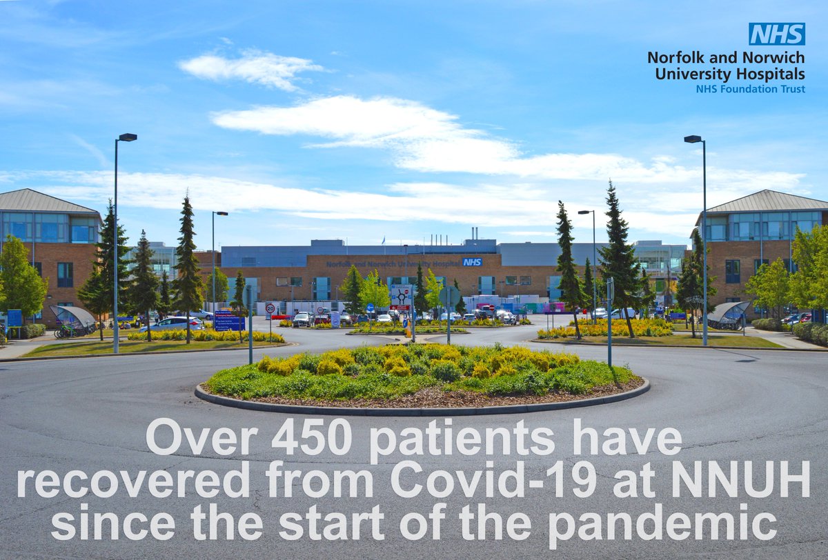 More than 450 patients who have received treatment for Covid-19 at NNUH have been discharged to continue their recoveries at home since the start of the coronavirus pandemic.

🙏 Thank you to all our brilliant staff for going above and beyond during these challenging times.