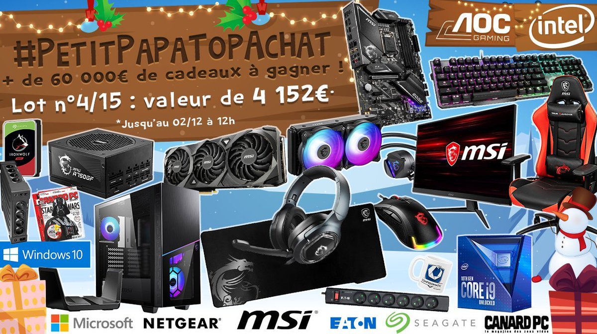 TopAchat's tweet image. #PetitPapaTopAchat 🎄

Le #Lot4 appartient à ceux qui se lèvent tôt !

Go go #RT !