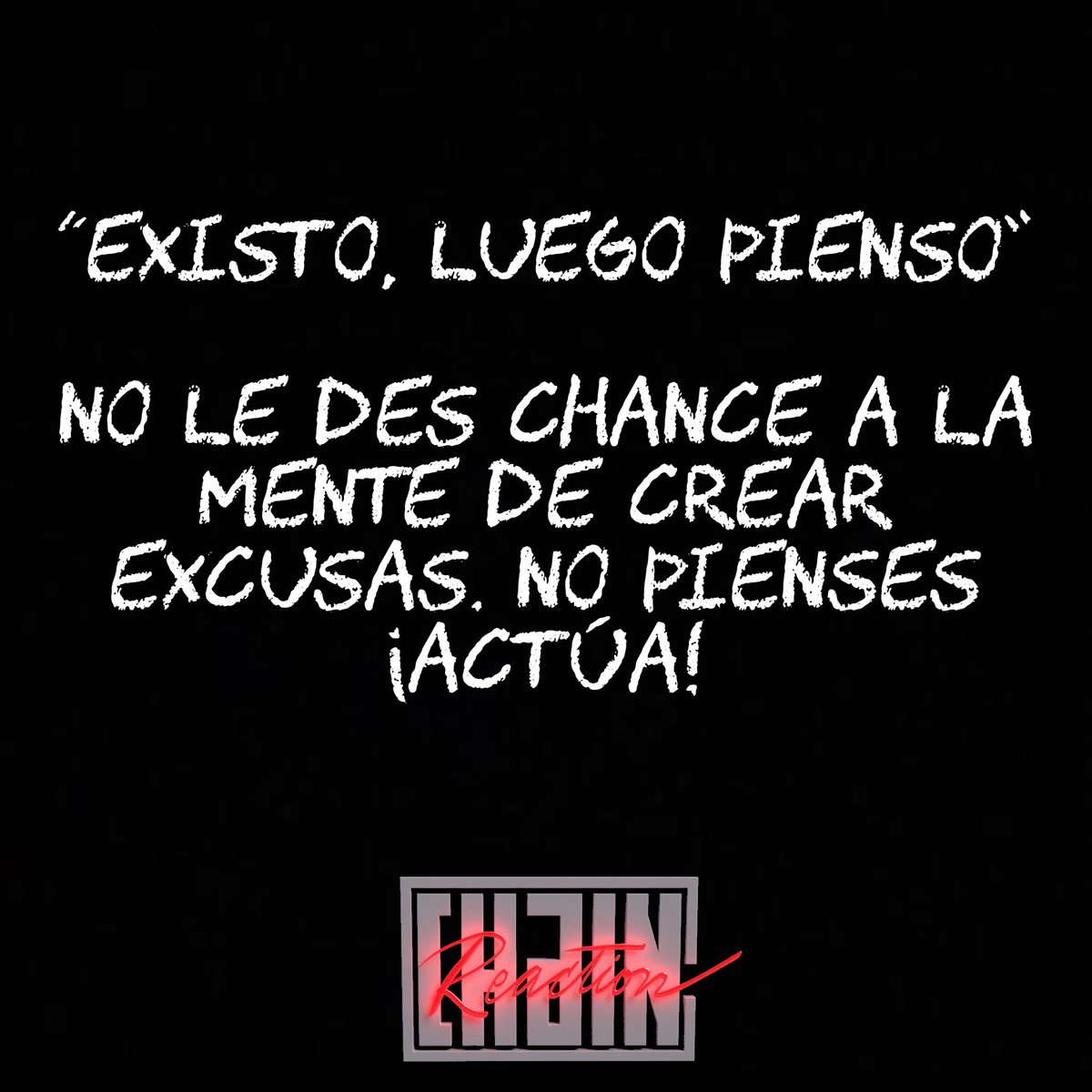 ChainReactixn's tweet photo. ¿No tienes ganas de ir al gym?

Levántate
Empaca tu mochila
Tomate un café
Ve al gym

Al final agradecerás haber ido, nunca terminarás un entrenamiento, arrepentido de haberlo hecho, por mucho que haya costado llegar ahí, no busques “ganas” haz las “ganas” deja de pensar y actúa. https://t.co/RBQenjwmhJ