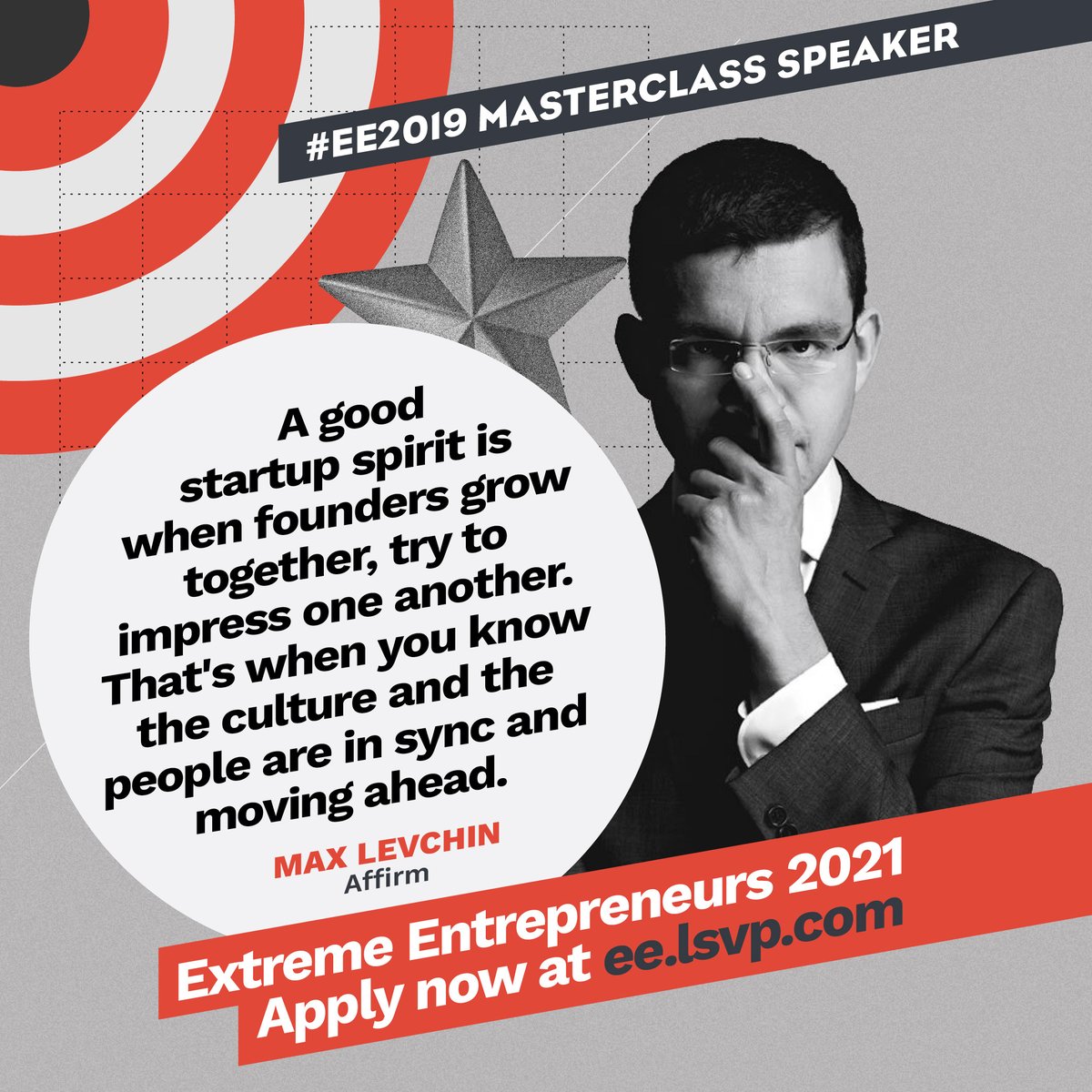 lightspeedee's tweet photo. The superstar of Silicon Valley, Max Levchin @mlevchin, Founder and CEO of @Affirm and the maverick founding member of PayPal, Slide, Yelp, HVF and Glow, delivered a masterclass on “People And Culture: Why It Matters” to our #EE2019 cohort. #EE21 #NewAgeVC #TestyTuesday https://t.co/sN3ZcYbJno