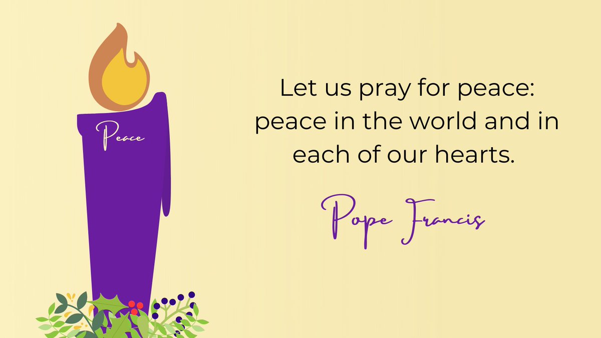 CathEdService's tweet image. #Peace #Advent2020