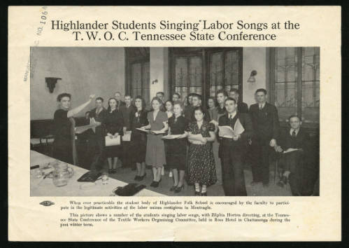 ...director at Highlander. Below is a photograph of her directing the student choir. 15/