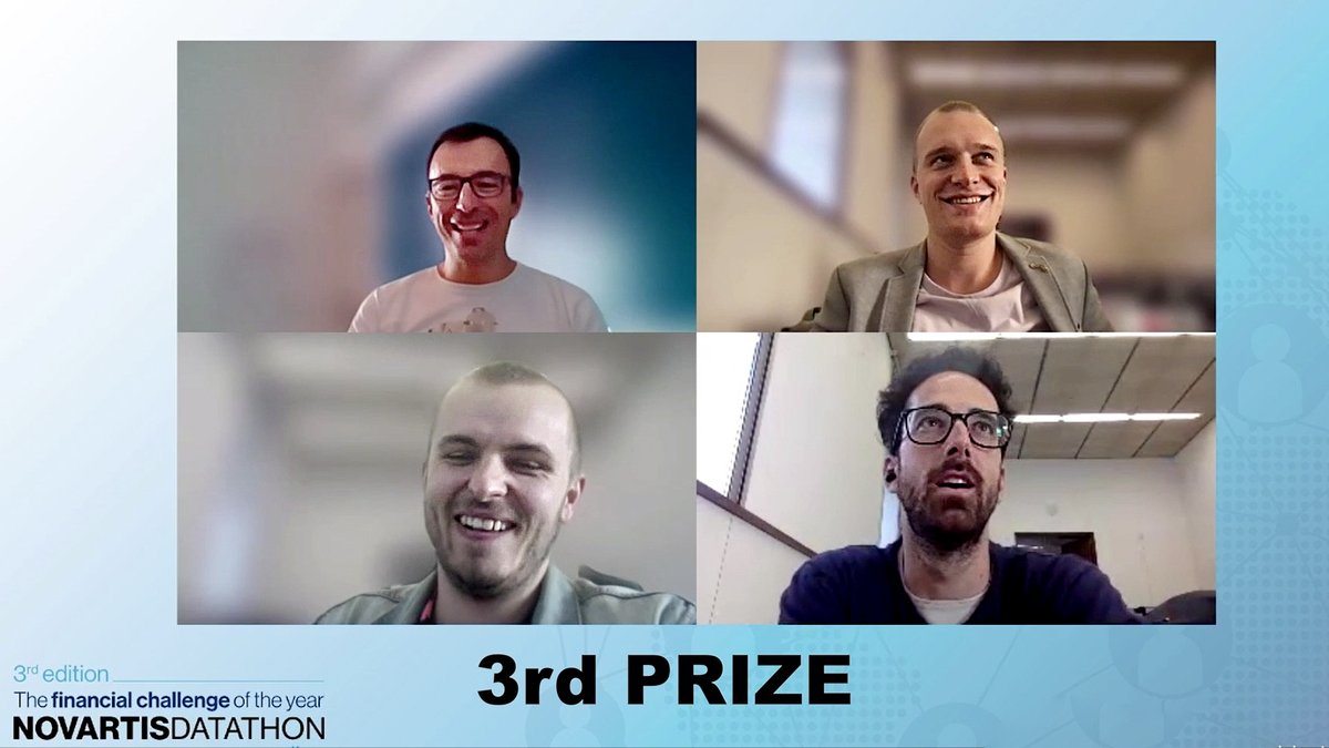 NovartisSpain's tweet photo. ¡Felicidades a todos los participantes y en especial a los equipos ganadores! Gracias a todos por participar y por haberos adaptado al formato 100% online, ¡hasta el año que viene! #godatathon https://t.co/QeOLEoqOXi