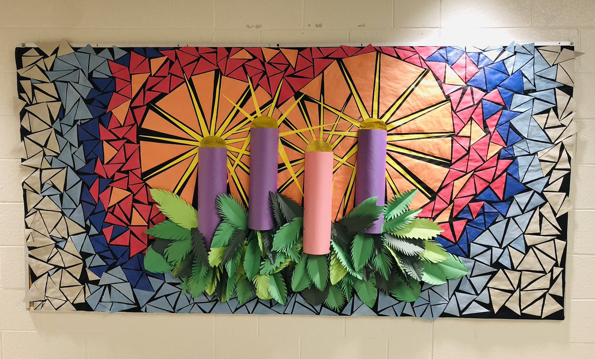 As we prepare for Christmas our class has been working very hard on creating our Advent bulletin board.