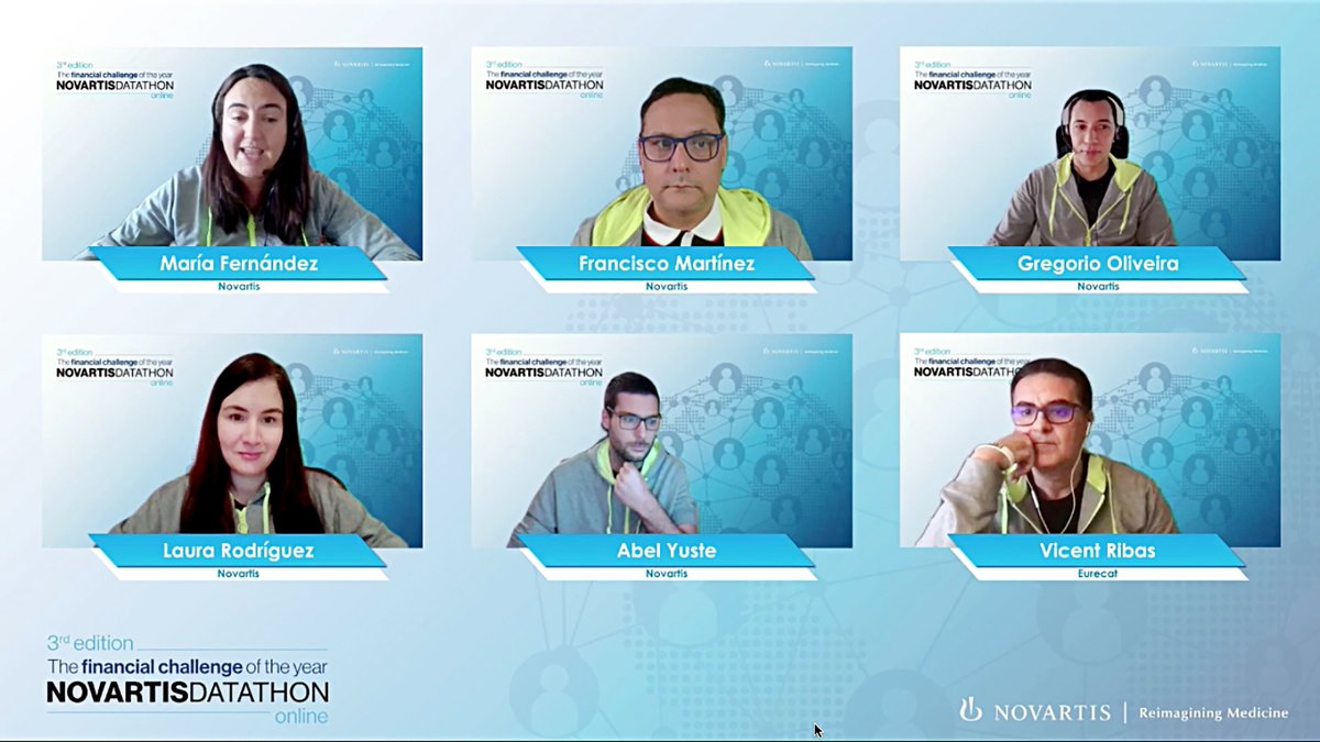 NovartisSpain's tweet photo. También queremos dar las gracias al jurado y al equipo del Digital Finance Hub por haber apoyado a todos los participantes y por haberlo hecho posible. #godatathon https://t.co/zJ0ysnHT1R