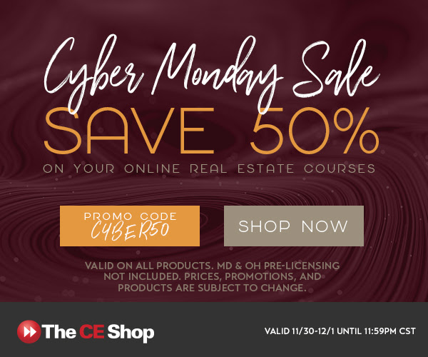 CYBER MONDAY SALE! We wanted our friends to know!

The CE Shop is offering 50% off all Exam Prep, Pre-Licensing, Post-Licensing, and Continuing Education on November 30th and December 1st! Take advantage of this promotion by going to Kwnorthernkentucky.TheCEShop.com and use the …