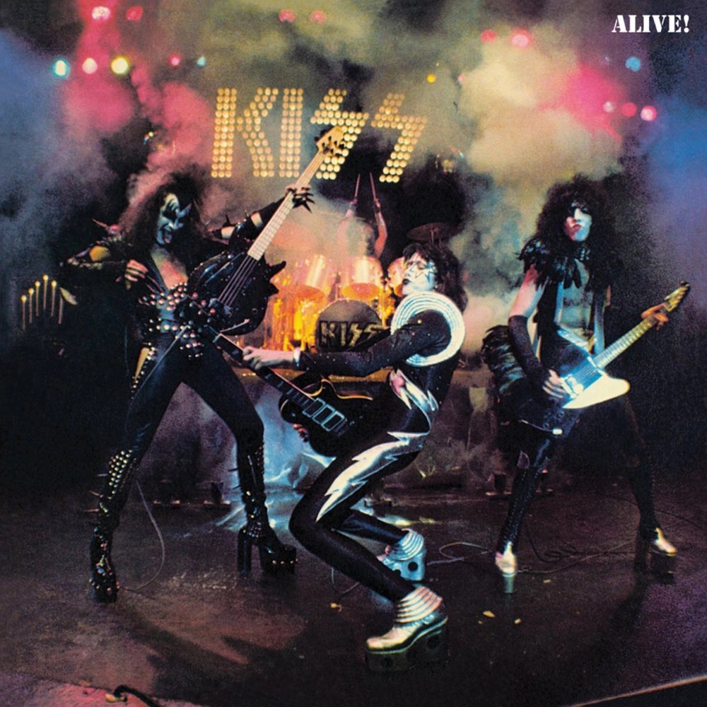 305 - Kiss - Alive! (1975) - 78 min long live Kiss album. Not a Kiss fan, but this was quite fun. Highlights: Deuce, Strutter, Got To Choose, Parasite, She, Watchin' You, Rock Bottom, Cold Gin, Let Me Go
