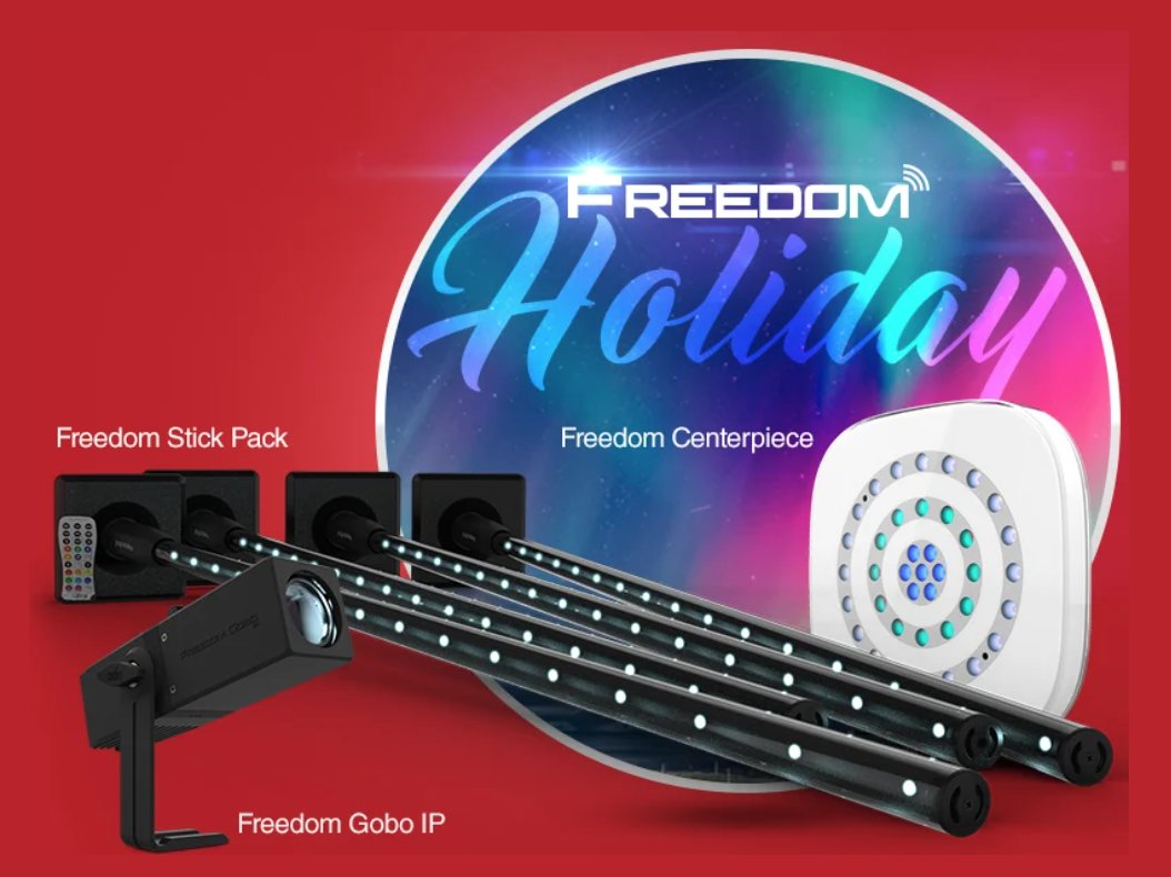 CYBER MONDAY! Now's the time to stock up on lighting and accessories! Get your gear now and make the holidays bright with Freedom: chauvetdj.com

#CHAUVETDJ #lightwhatyoudo #bandlighting #DJlighting #mobileDJ #LED