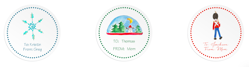 HamptonPaper's tweet photo. Pretty up your holiday packages with our custom gift stickers. Love these on Brown kraft paper with a Red or Green grosgrain ribbon. https://t.co/IDClXWxFCW #giftguide2020 #giftwrapping #giftwrapideas #diy #santa #stickers #watercolor https://t.co/d8lng89zgZ