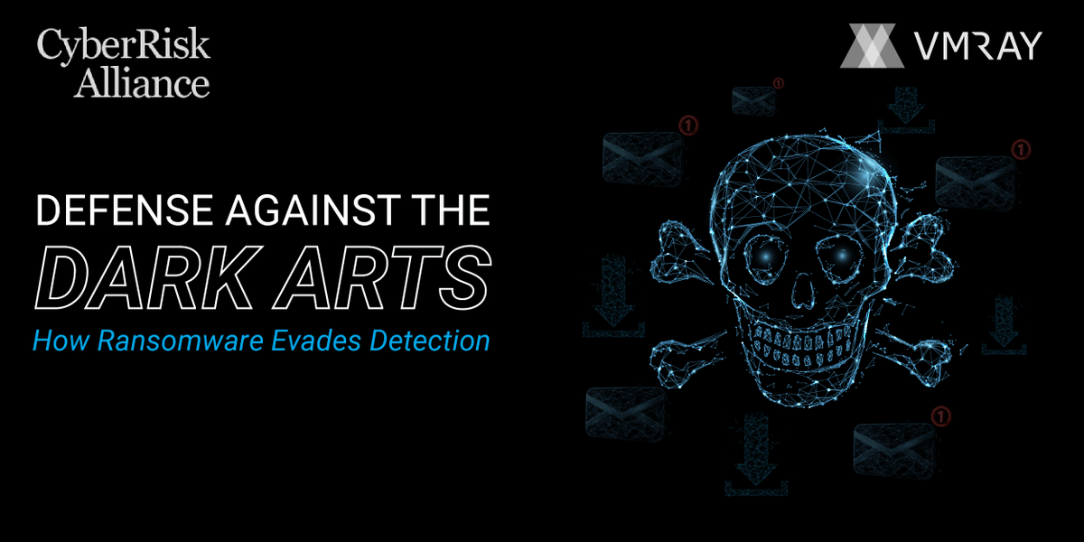 vmray's tweet photo. [Event] On December 2nd at 10:40am EST join VMRay's Solution Engineer, Ben Abbott will be speaking on how ransomware evades detection at the Cyber Risk Alliance Ransomware 2.0 eSummit. Register here 👉 https://t.co/mn0CxzIvij
#wcry #wannacry 2.0 #ransomware https://t.co/1LfB1J48jh