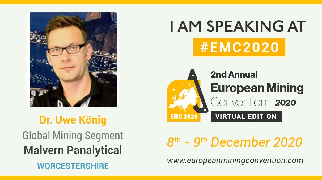 newsfrom_MP's tweet photo. Save the date ! Delighted to announce that Dr. Uwe König will be speaking at the upcoming 2nd Annual European Mining Convention (Virtual Edition) #EMC2020 scheduled on December 08 &amp; 09 2020 Join the conversation at EMC, visit: https://t.co/L2BKacZYwX to register. https://t.co/8pYq93yfLN