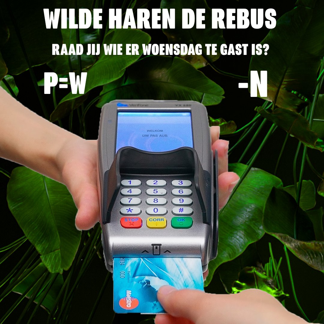 Los deze rebus op: wie is er woensdag te gast? 🤔👀