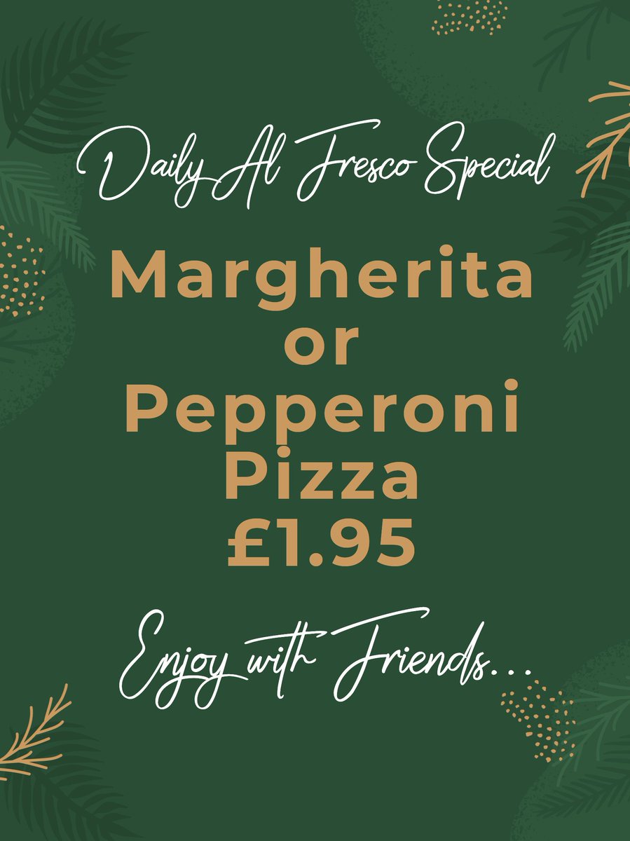 axeandcompasses's tweet photo. Due to the recent change to the tier system regulations we are introducing our 'Daily Al Fresco Special' for those who wish to meet for drinks with friends outside or in our heated marquee &amp; need something 'substantial' to go alongside 🍻🍕 https://t.co/RpyeNsm2rm