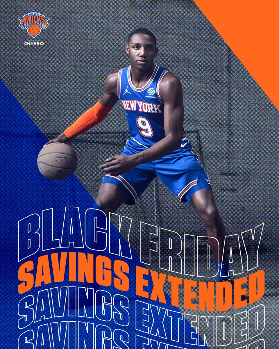 Today is your last chance to get up to 30% OFF Knicks gear!
Use the code: BLACKFRIDAY30 | ๐ป: https://t.co/ikUXaRYR3R
๐๐๐๐๐ซ ๐ฏ๐๐ฅ๐ข๐ ๐ญ๐ก๐ซ๐จ๐ฎ๐ ๐ก ๐๐/๐๐/๐๐๐๐ ๐๐ญ ๐๐:๐๐ ๐๐ ๐๐. ๐๐๐ซ๐ฆ๐ฌ ๐๐ฉ๐ฉ๐ฅ๐ฒ. https://t.co/AZrTxQBSuB