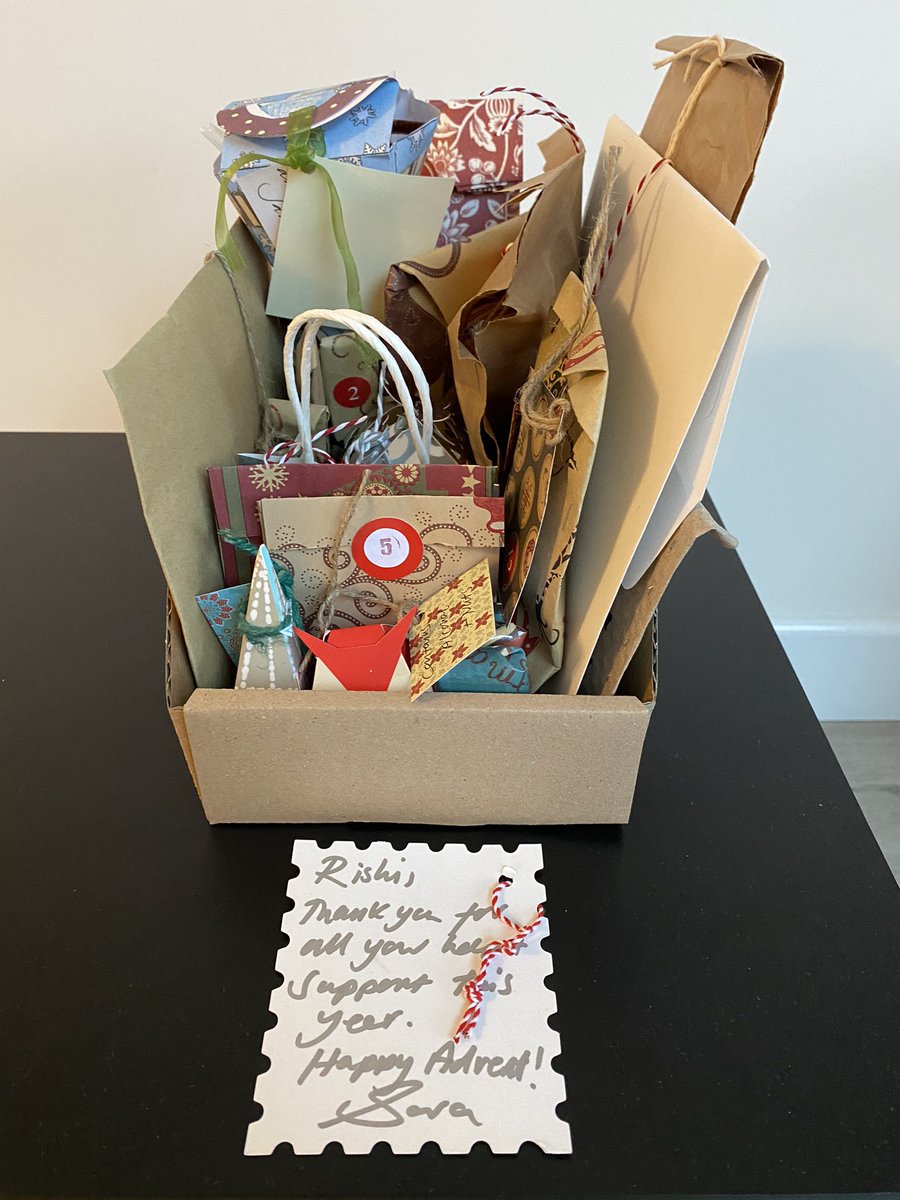 A fabulous example of how to thank your colleagues and make them feel valued...a home made advent calendar..with goodies to open each day in December..thank you <a href="/WoodallSara/">Sara woodall</a> #handmade