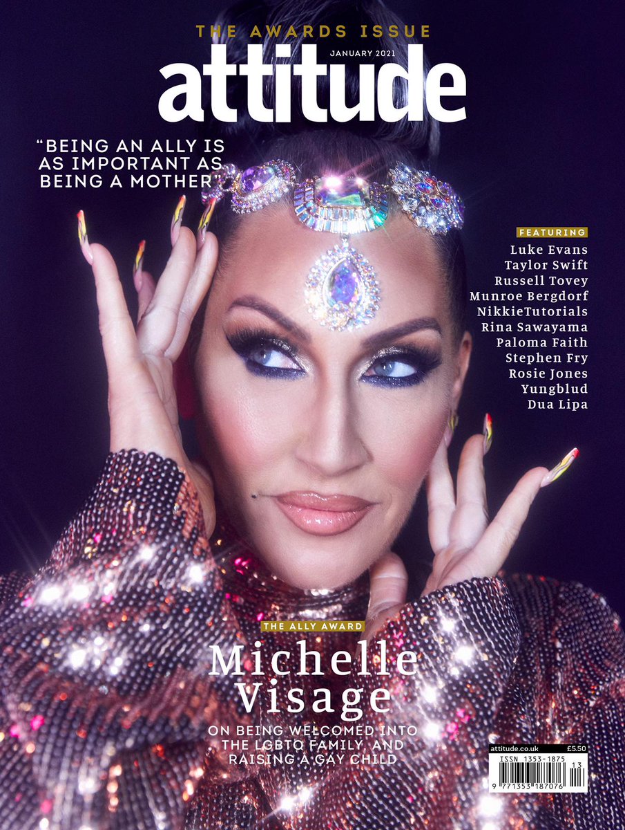 RuPaul's tweet photo. Hair, Heels &amp; @Attitudemag C’mon Cover Girl! @michellevisage https://t.co/gPEM09TmyX