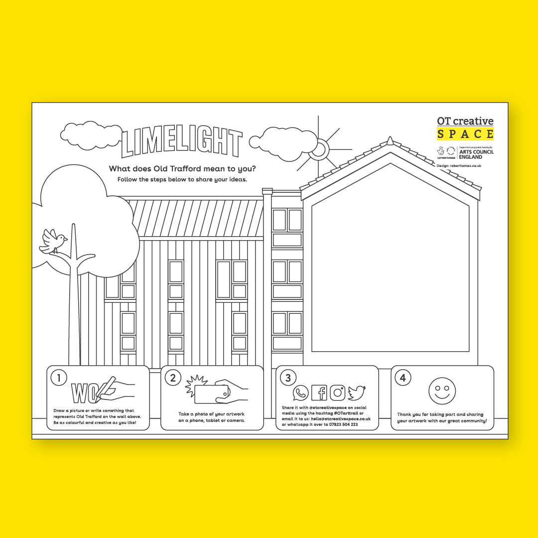 RobertLomas82's tweet photo. The #OTarttrail is an exciting new project that’s happening soon! Organised by @OTcreativeSPACE
and funded by @ace_national
Find out more here: https://t.co/5niHuzcZ46
#OTcreativeSPACE #OT #OldTrafford #manchester #creativepack #mural #community #art https://t.co/DVk9gm8oQt