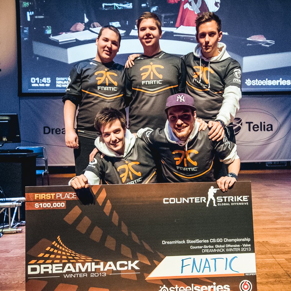 FNATIC on Twitter: first-ever CS:GO Major winners. DreamHack Winter 2013. years ago today. https://t.co/Kj8bJ5PPN6" / Twitter