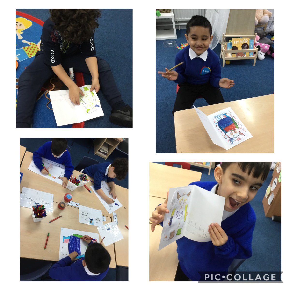 We enjoyed making our very own worry monster last week, we added him to our calming card so he is easy to find when we need him! <a href="/stsilasschool/">St Silas CE Primary School</a> <a href="/RainbowEduMAT/">Rainbow Education MAT</a>