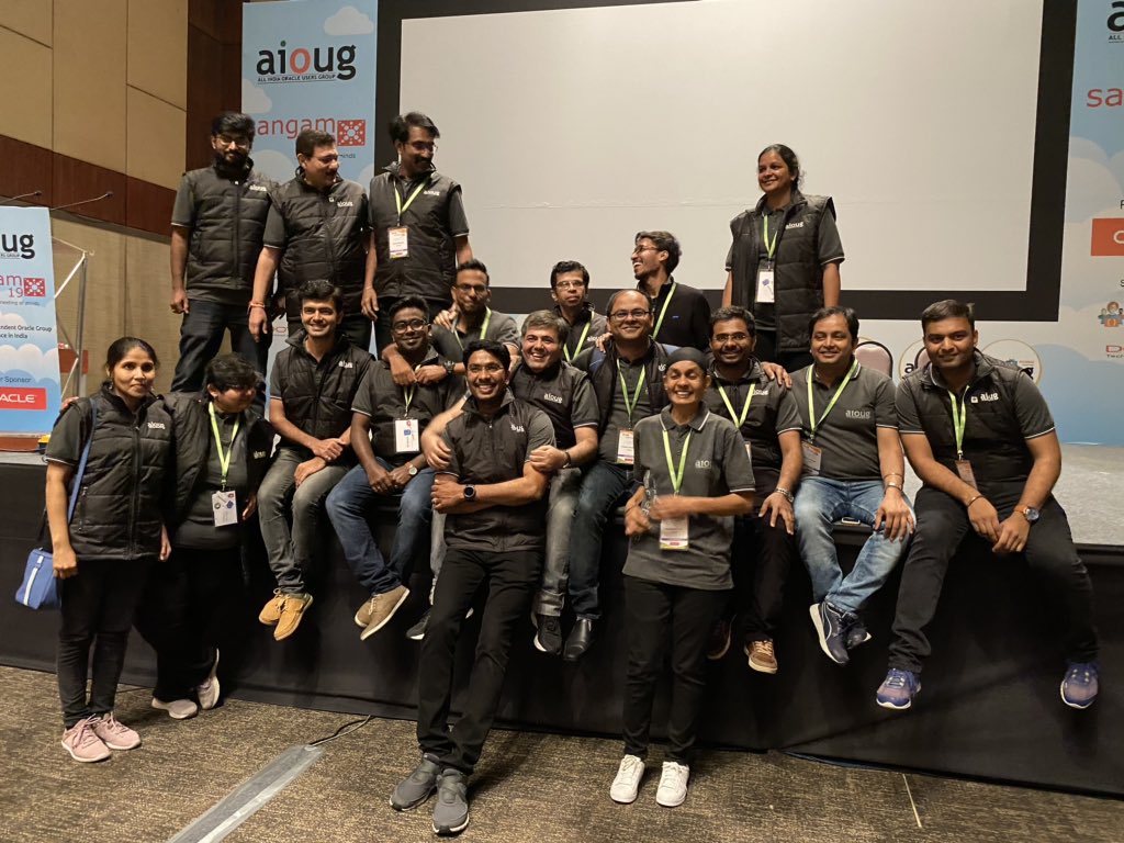 #Sangam20 is about to start and the amzing momorries that I had last year at Samgam19 are still fresh in my mind. So here I am taking #MeAtSangam challenge and sharing one of my best moment from last year. <a href="/AIOUG/">All India Oracle Users Group (AIOUG)</a>
