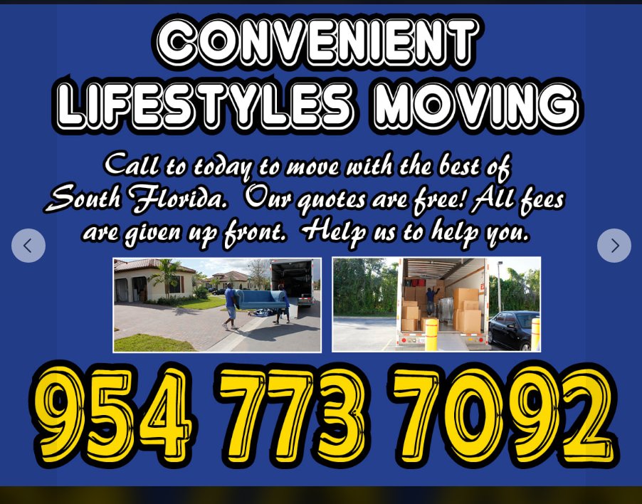 ConvenientLMD's tweet image. Need professional movers ?Give us a call today ☎️(954)773-7092 Or visit our website today!!
convenientlifestylesmoving.com
#convenientlifestylesmoving #Floridamovers #Relocation #Relocationservices
#Floridamovers #Movers #Movingcompany #Disassemble #Reassemble #Localandlongdistancemoves