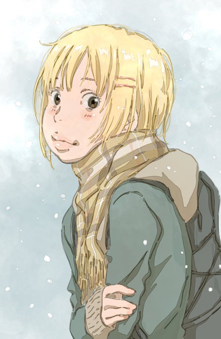 ほぼ金髪の女の子描いてた気がしますw
 #今月描いた絵を晒そう 