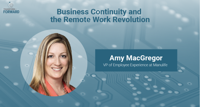 Listen to this episode of the Transform It Forward #podcast with host <a href="/pfrench4/">paul french</a> and Amy McGregor, VP of Employee Experience at <a href="/Manulife/">Manulife</a>, and learn about practices Manulife had in place that allowed for a smooth transition to #remotework. bit.ly/2HSrxU1